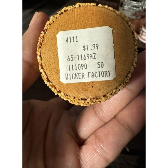 VTG wicker Wood Angel Christmas Ornaments Hand Made 8” Christmas Home Decor 70s - Picture 3 of 10